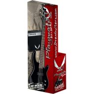 Dean Edge 09 Bass and Amp Pack with Metallic Red Dean Edge 09 Bass Guitar, Bass Amp, Gig Bag, Tuner, Cord, Strap, and Picks