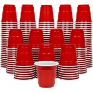 GoPong 2oz Plastic Shot Cups - Pack of 200, Disposable Mini 2oz Party Cups, Red