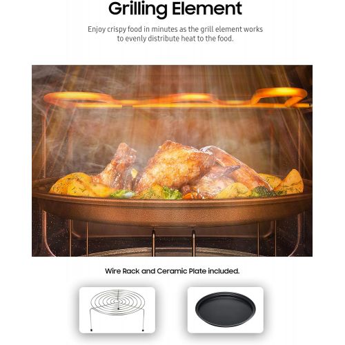 삼성 [아마존베스트]Samsung MG11T5018CW Counter Top Grill Microwave, 1.1 Cu. Ft, White