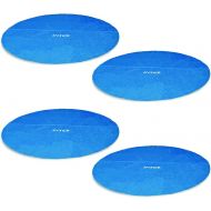 Intex 12-Foot Easy Set and Metal Frame Swimming Pool Solar Cover Tarp, Blue (4 Pack)