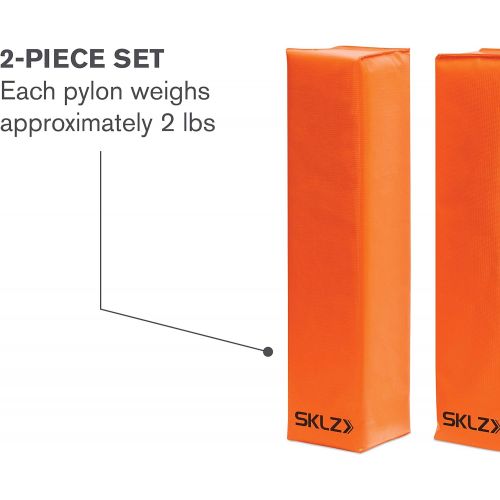 스킬즈 SKLZ Football End Zone Pylons (1 Pair),Orange