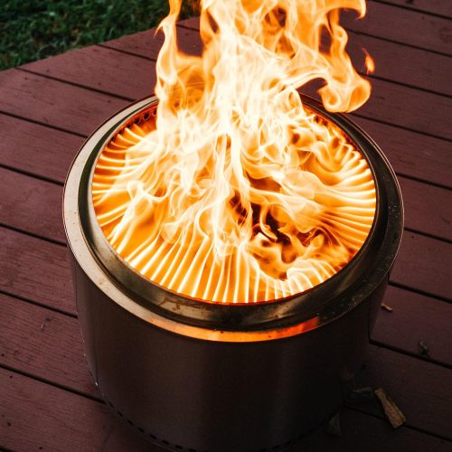  [무료배송] 솔로스토브 정품 Solo Stove Bonfire Fire Pit  본파이어 파이어핏 화로대 스탠드 (캠핑 화덕) 모닥불 피팅 대형 19.5인치 휴대용 Large 19.5 Inch Stainless Steel Outdoor Smokeless Firepit