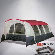 Amagoing Hazel Creek 16 Person Tunnel Tent Bundled with Free Flashlight