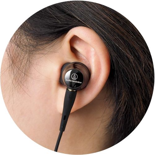 오디오테크니카 Audio-Technica ATH-CKR100iS Sound Reality In-Ear High-Resolution Headphones with In-Line Mic & Control
