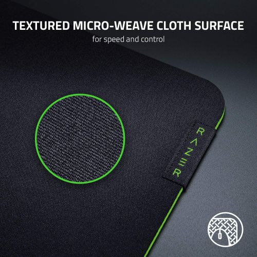 레이저 [아마존베스트]Razer Gigantus v2 Cloth Gaming Mouse Pad (Medium): Thick, High-Density Foam - Non-Slip Base - Classic Black