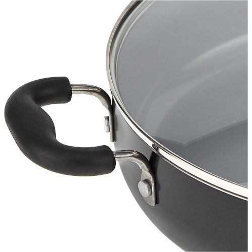  T-fal Specialty Ceramic Dishwasher Oven Safe Everyday Pan, 12, Black