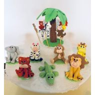 Zoeartcrafts 3D Jungle Set and Cupcake Toppers.: Grocery & Gourmet Food