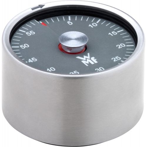 더블유엠에프 [아마존베스트]WMF Cromargan Stainless Steel Magnetic Timer with 60 Minutes Remaining Time Display, Acoustic Alarm