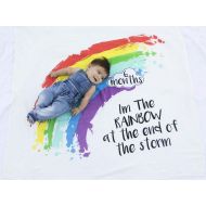 Spread Love Baby First Year Milestone Rainbow Blanket 100 Percent Organic Muslin Cotton