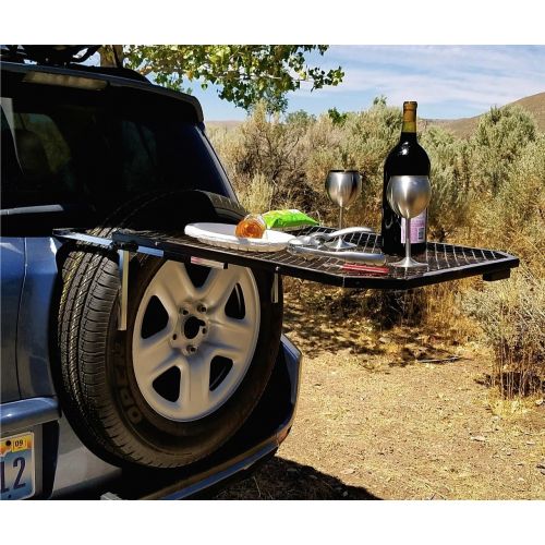  [무료배송][추가금 없음] 차량 타이어 캠핑 테이블 및 야외 작업대 Tire Table Vehicle Tire-Mounted Camping, Travel, Tailgating and Outdoor Work Table
