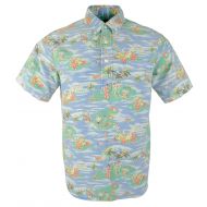 Polo Ralph Lauren Mens Hawaiian Print Short Sleeve Polo/Camp Shirt