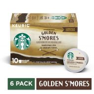 Starbucks Golden S’mores Flavored Blonde Roast Single Cup Coffee for Keurig Brewers, six 3.6-oz. boxes of...