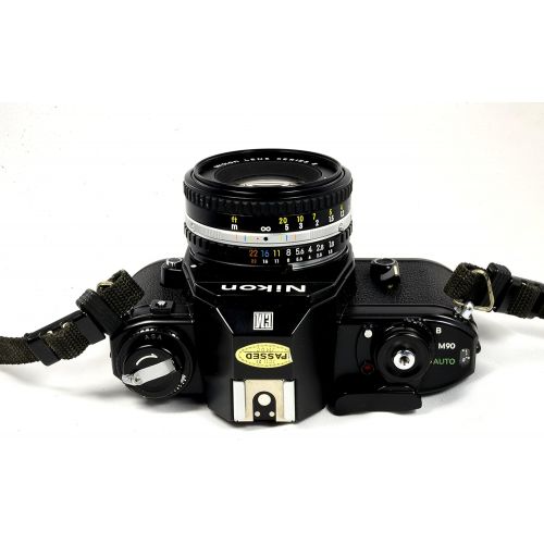  [아마존베스트]Nikon Em 35mm Film Camera SLR Body W/lens 50mm