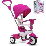 smarTrike Breeze Plus Toddler Tricycle Stroller Push Bike ? Adjustable Trike for Baby, Toddler, Infant Ages 15 Months to 3 Years (Princess Pink)