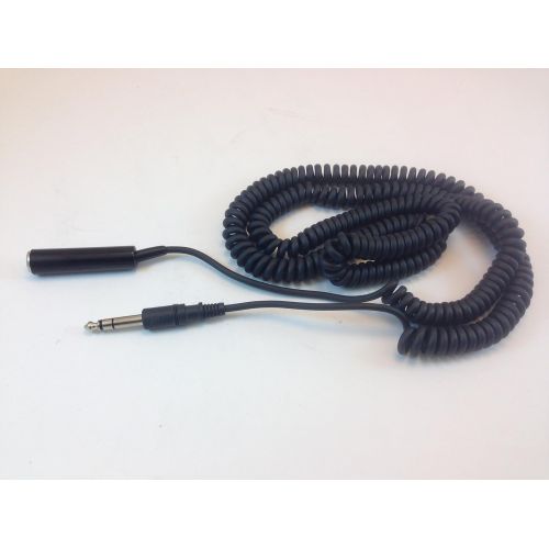  Teac 25 Coiled 1/4 Stereo Plug & Jack Extension Cord