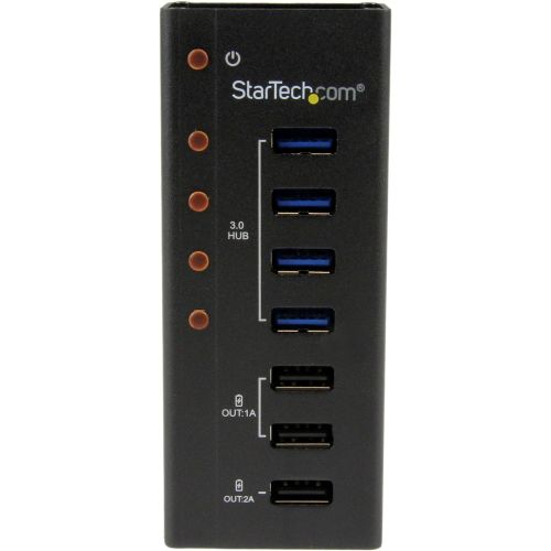  StarTech.com 6 Port USB 3.0 & USB 2.0 Hub with 2A Charging Port - 2x USB 3.0 Hub Ports & 4x USB 2.0 - Combo USB Hub with 20W Power Adapter