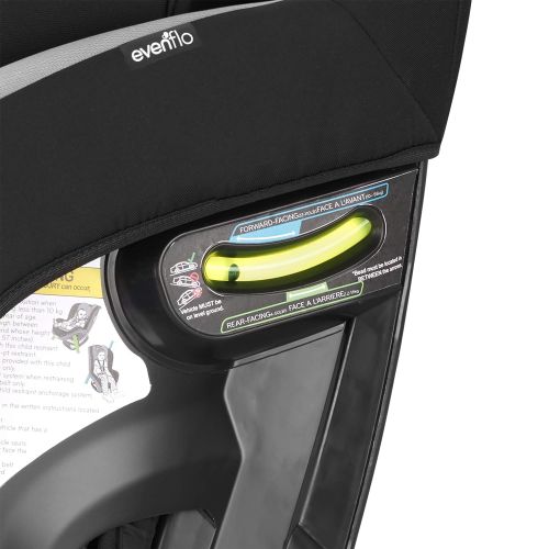 이븐플로 Evenflo Gold SensorSafe EveryStage Smart All-in-One Convertible Car Seat, Moonstone, Black