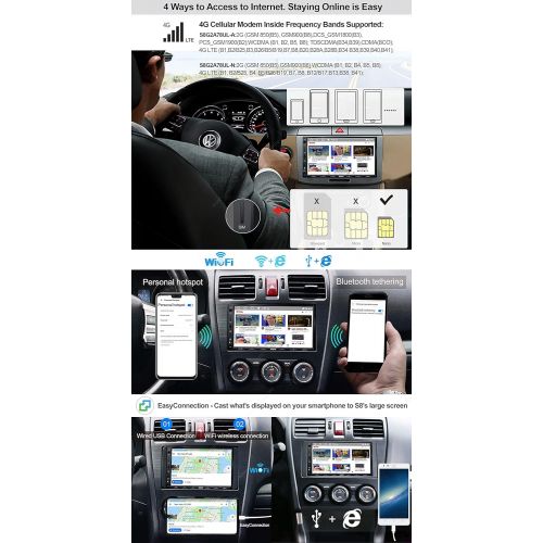  ATOTO S8 Ultra Double Din Car Stereo, 7 Inch Android in-Dash Navigation, Wireless CarPlay & Android Auto, Dual BT w/aptX HD, Gesture Operation, VSV&LRV, Built-in 4G Cellular Modem,