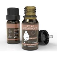 Two Scents Atlas Cedarwood Essential Oil - 100% Pure & Natural Premium Therapeutic Grade Oil - Use for Nebulizer, Ultrasonic Diffuser, Skin, Perfume, Lip Balm, Fragrance, Moisturiz