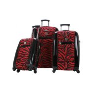 Ricardo Beverly Hills Berkeley 3-Piece Luggage Set, Red Zebra, One Size