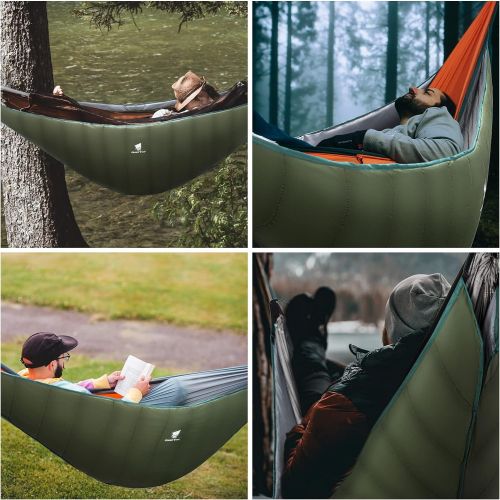  GEERTOP Ultralight Hammock Underquilt for Camping Full Length Camp Hammock Underquilts Warm 3 - 4 Seasons Essential Outdoor Survival Gear for Hiking Backpacking Travel