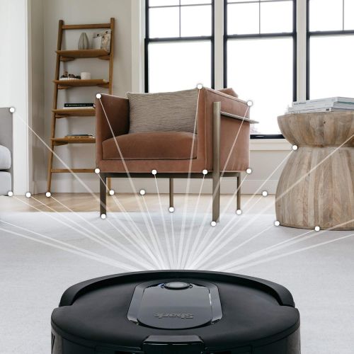  Shark IQ RV1001, Wi-Fi Connected, Home Mapping Robot Vacuum, Without Auto-Empty dock, Black