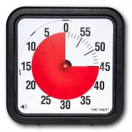 [무료배송]Time Timer Original 12-inch 60-Minute Visual Timer For Kids, Classroom Learning, Elementary Teachers Desk Clock, Homeschool Study Tool and Office Meetings with Silent Operation (Bl