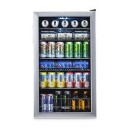 NewAir Beverage Cooler and Refrigerator, Mini Fridge with Glass Door, Perfect for Soda Beer or Wine, 126-Can Capacity, AB-1200