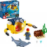 LEGO City Ocean Mini-Submarine 60263, Underwater Playset, Featuring a Toy Submarine, Pirate Treasure Chest, Hammerhead Shark Figure and a Pilot Minifigure, Great Gift for Kids, New