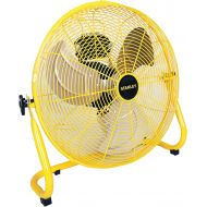 Stanley 20 Inch Industrial High Velocity Floor Fan - Direct Drive, All-Metal Construction, 3 Speed Settings, Portable (ST-20F)