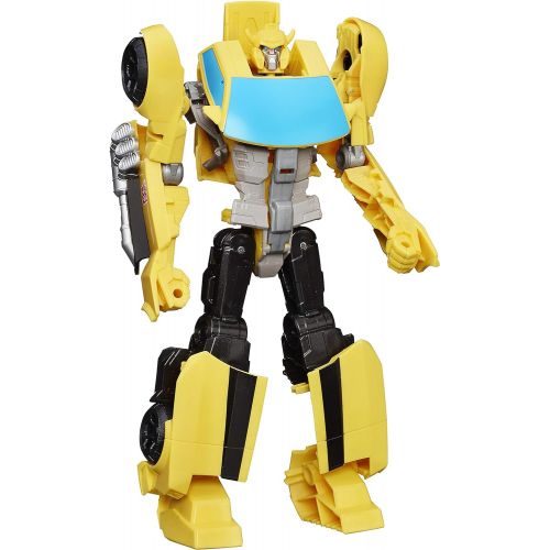 트랜스포머 Transformers Toys Heroic Bumblebee Action Figure - Timeless Large-Scale Figure, Changes into Yellow Toy Car, 11 (Amazon Exclusive)