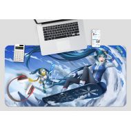 3D Hatsune Miku Surfing Ocean 905 Japan Anime Game Non-Slip Office Desk Mouse Mat Game AJ WALLPAPER US Angelia (W120cmxH60cm(47x24))