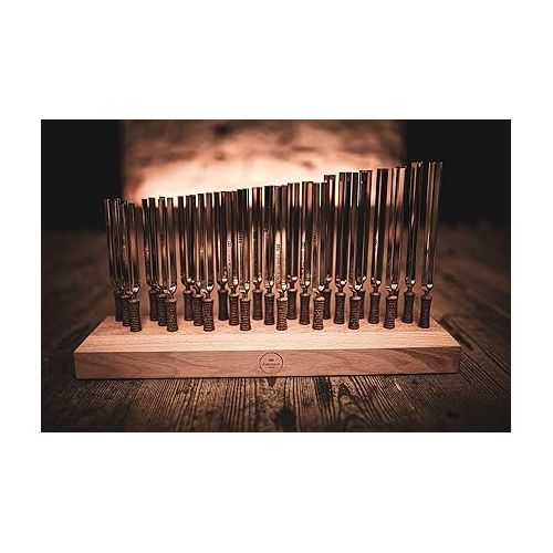  Planetary Tuning Fork 27 Piece Set with Exact Pitch and Frequency ? MADE IN GERMANY ? For Meditation, Sound Healing Therapy and Yoga, 2-YEAR WARRANTY