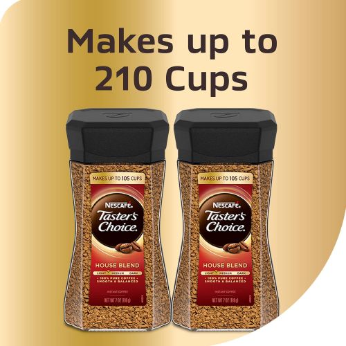  Nescafe Tasters Choice House Blend Instant Coffee, 7 Ounce (Pack of 2)