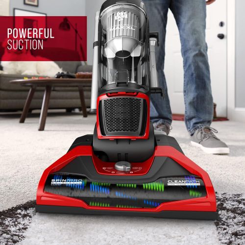  Dirt Devil Endura Max XL Upright Vacuum Cleaner, Bagless, Lightweight, UD70182, Red