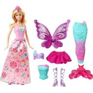 Barbie Fairytale Doll, Dress-Up Set with Candy-Inspired Barbie Clothes and Accessories like Fairy Wings and Mermaid Tail (Amazon Exclusive)