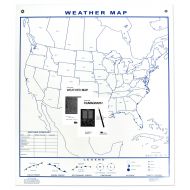 American Educational Products American Educational Reversible Weather and Climagraph Map, 50 Height x 44 Length