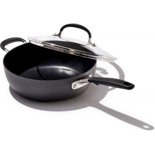 옥소 OXO Good Grips Nonstick Black Chefs Pan with Lid,