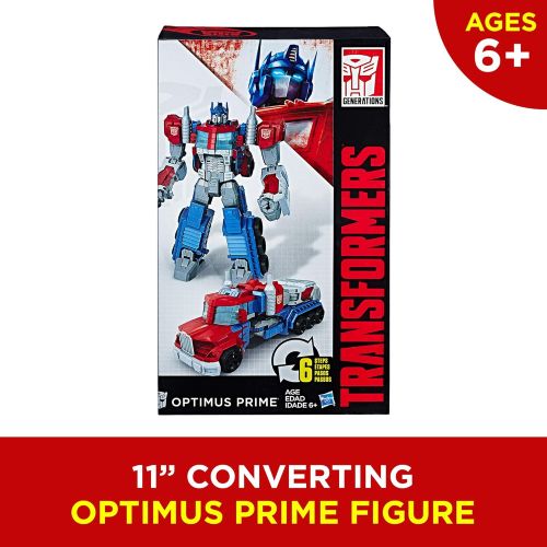 트랜스포머 Transformers Toys Heroic Optimus Prime Action Figure - Timeless Large-Scale Figure, Changes into Toy Truck - Toys for Kids 6 and Up, 11-inch(Amazon Exclusive)