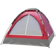 2-Person Tent, Dome Tents for Camping with Carry Bag by Wakeman Outdoors (Camping Gear for Hiking, Backpacking, and Traveling) - RED , 6.25’ x 4.80’ x 3.50’