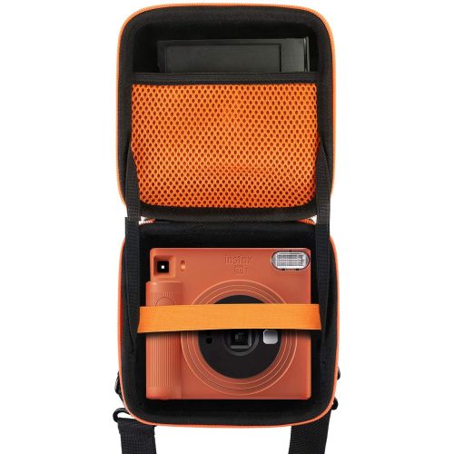  Aenllosi Hard Carrying Case Compatible with Fujifilm Instax Square SQ1 Instant Camera (Inside Orange)