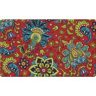 Toland Home Garden Gypsy Garden 18 x 30 Inch Decorative Floor Mat Flower Colorful Paisley Design Doormat