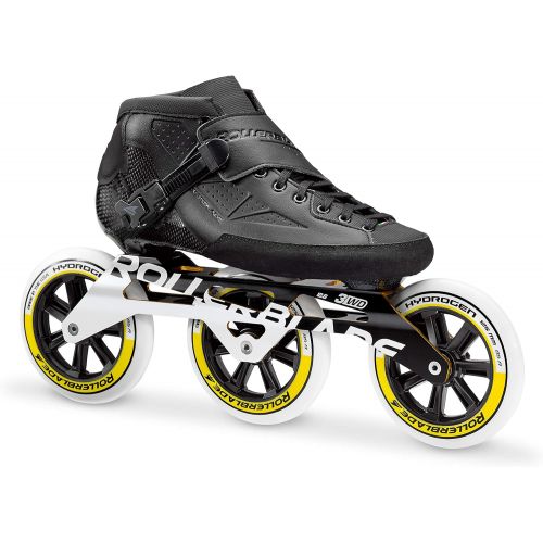 롤러블레이드 Rollerblade Powerblade Pro 125 Unisex Adult Fitness Inline Skate, Black, Premium Inline Skates