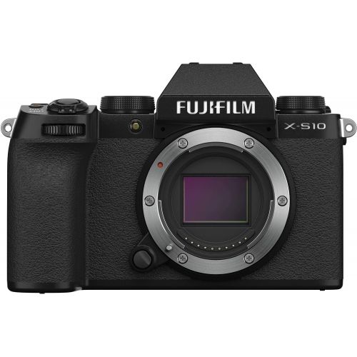 후지필름 [아마존베스트]Fujifilm X-S10 Mirrorless Camera Body- Black, X-S10 Body- Black