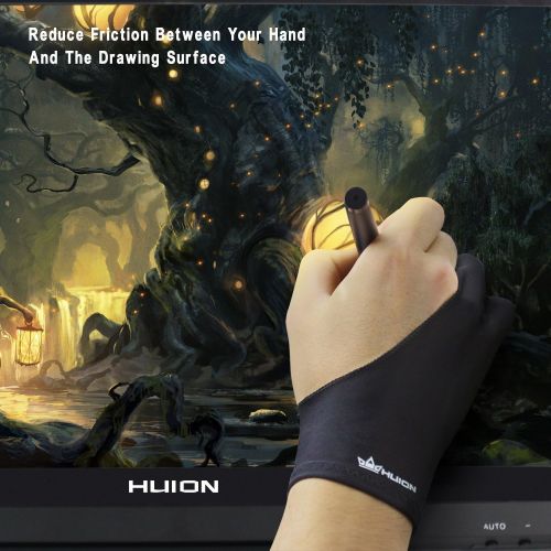  [아마존베스트]Huion Elastisch(Freie Groesse) Antifouling-Handschuh fuer Grafiktablett Graphics Tablet Pen-Monitor Drawing Tablet Light Box Verfolgenbrett - Cura