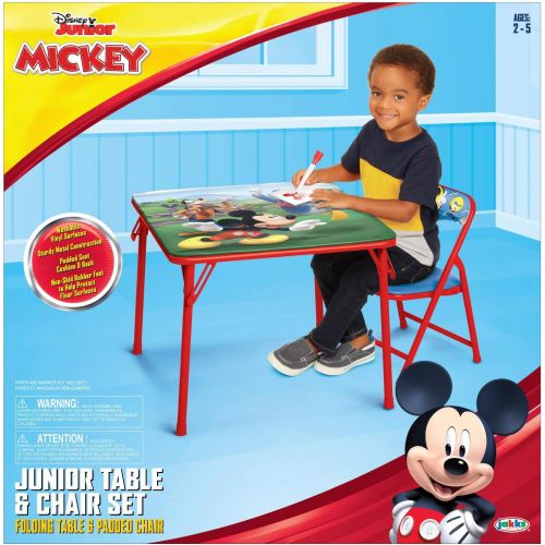 디즈니 [아마존베스트]Disney Junior Mickey Kids Table & Chair Set, Junior Table for Toddlers Ages 2-5 Years