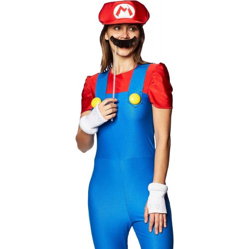  할로윈 용품Disguise Womens Nintendo Super Mario Bros.Mario Female Deluxe Costume