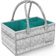 The bib Best Baby Diaper Caddy Organizer - Nursery and Baby Organizer Basket | Portable and Foldable...
