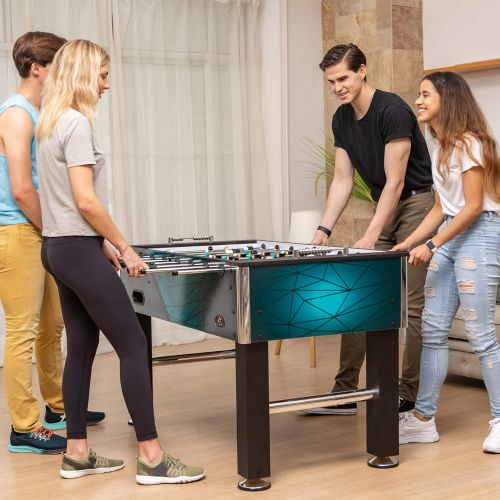  EastPoint Sports Deluxe Foosball Tables for Multiplayer Indoor or Outdoor Play Options - Includes Foosball Balls ? Great for Your Basement, Garage, Family Game Room, Man cave, or L