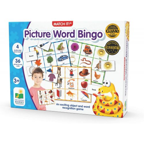 The Learning Journey: Match It! Bingo - Picture Word - Reading Game for Preschool and Kindergarten 36 Picture Word Cards